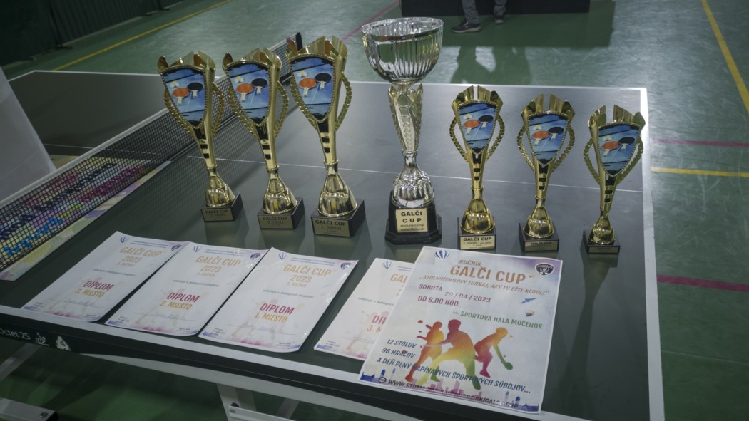 Na GALČI CUP-e súťažilo 96 stolnotenistov